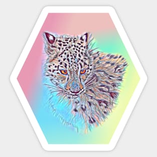 Snow Leopard Sticker